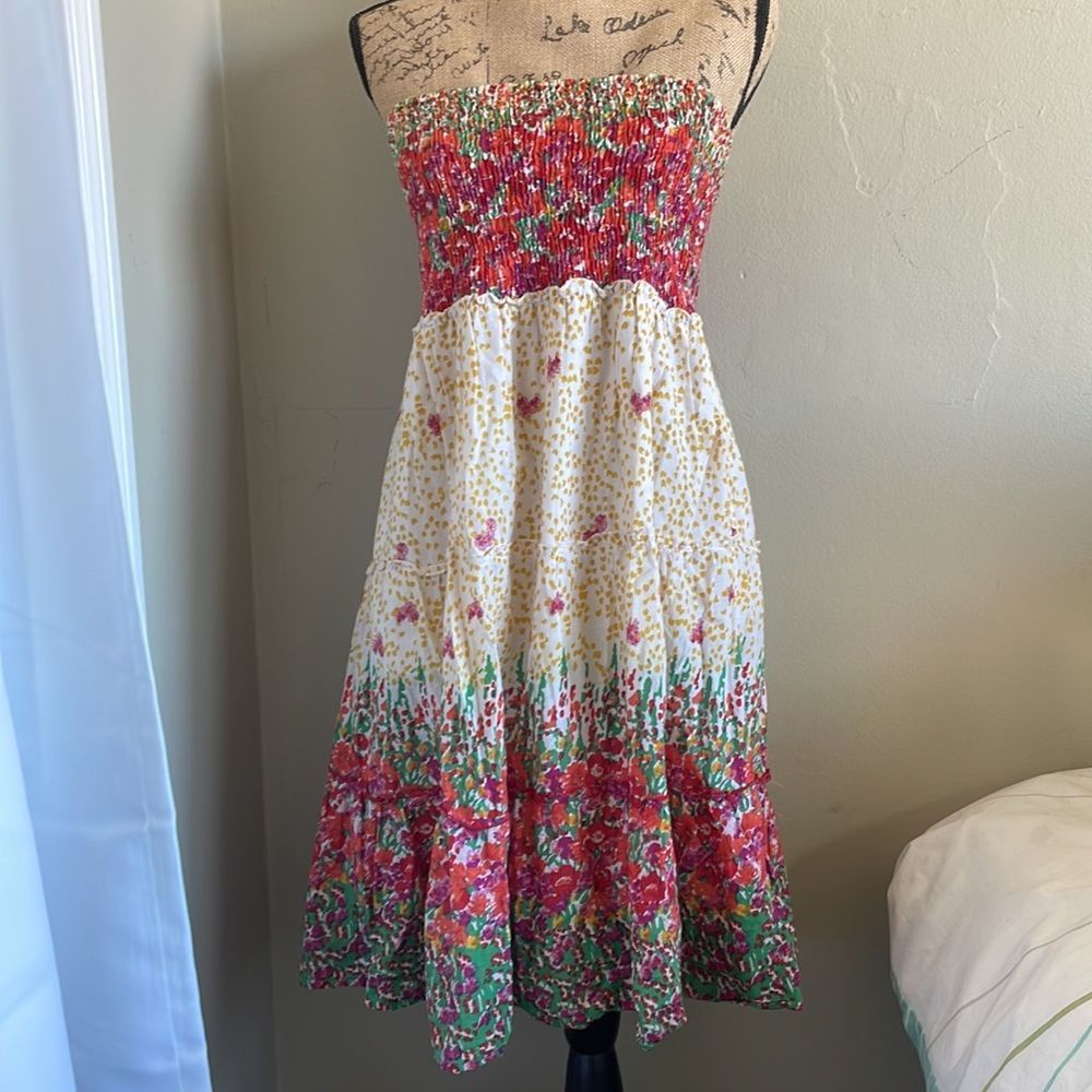 2 in 1! Floral Dress & Skirt - Size S/M